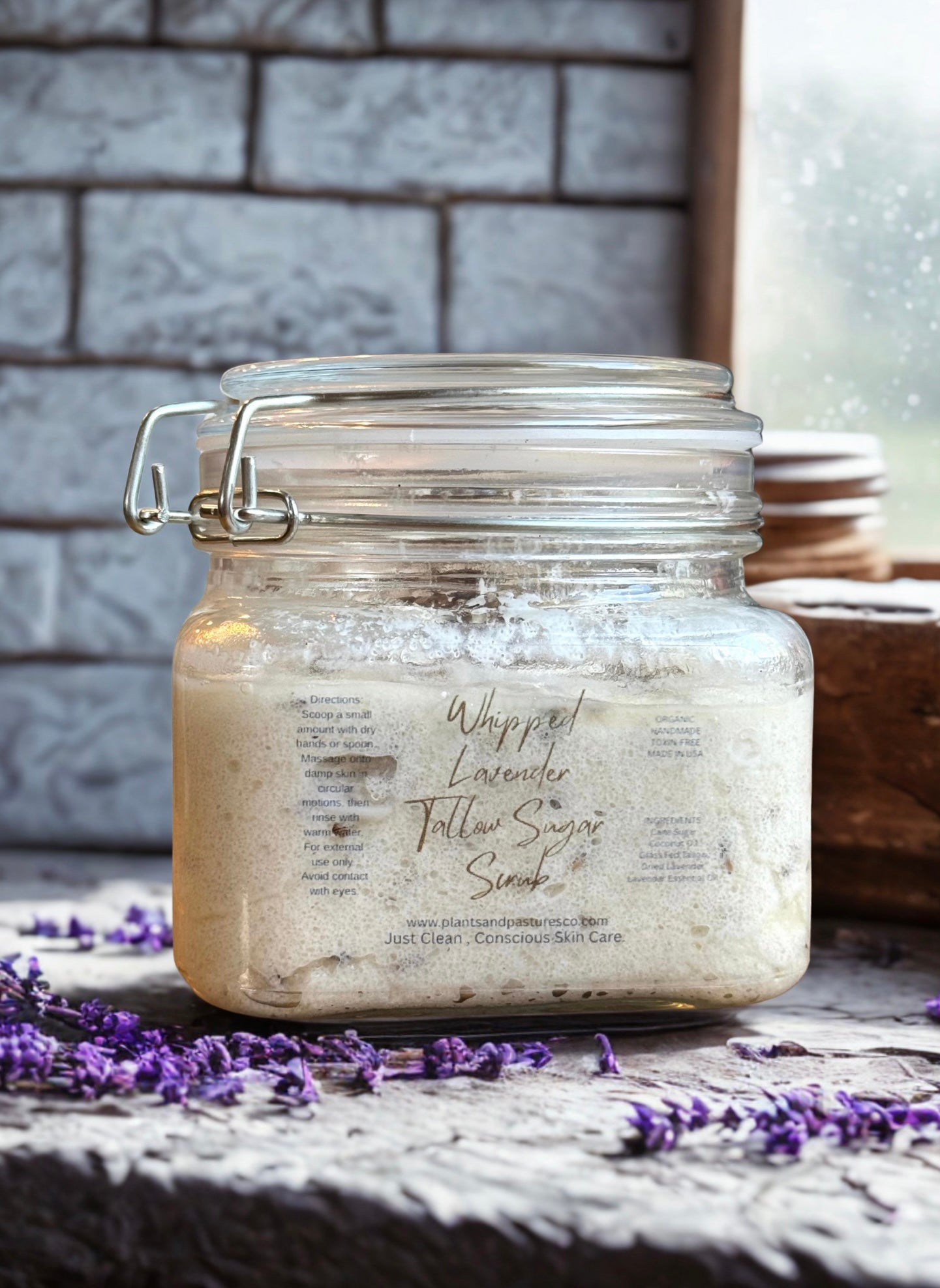 Whipped Lavender Tallow Sugar Face & Body Scrub